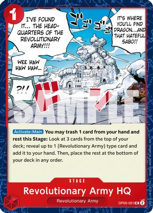 Revolutionary Army HQ (Reprint) (OP05-021) - Premium Booster -The Best- Vol. 2