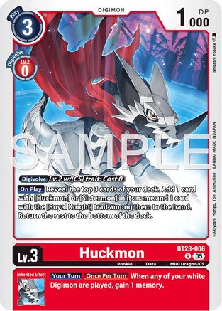 Huckmon (BT23-006) - Hackers' Slumber Foil