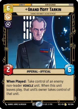 Grand Moff Tarkin - Taking Krennic's Achievement (192/264) - Secrets of Power