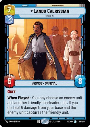 Lando Calrissian - Trust Me (68/264) - Secrets of Power