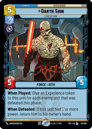 Darth Sion - Lord of Pain (35/264) - Secrets of Power