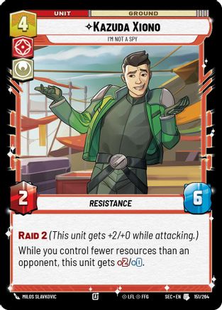 Kazuda Xiono - I'm Not A Spy (151/264) - Secrets of Power