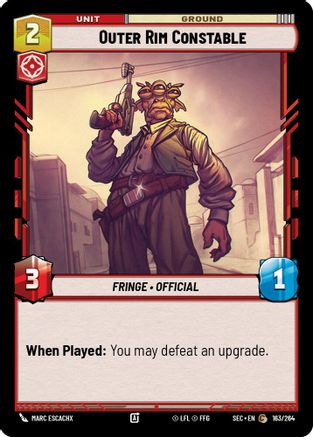 Outer Rim Constable (163/264) - Secrets of Power