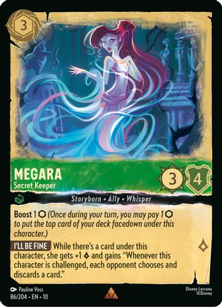 Megara - Secret Keeper (86/204) - Whispers in the Well Cold Foil