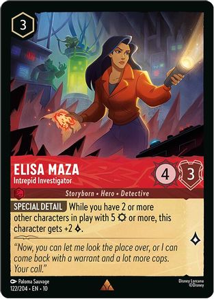 Elisa Maza - Intrepid Investigator (122/204) - Whispers in the Well Cold Foil