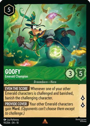 Goofy - Emerald Champion (91/204) - Whispers in the Well