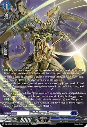 Tickdown Dragon (SR) (DZ-BT10: DRAGONSOUL RESONANCE)
