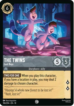 The Twins - Lost Boys (186/204) - Whispers in the Well Cold Foil