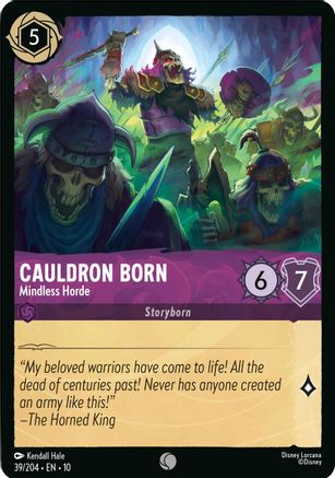 Cauldron Born - Mindless Horde (39/204) - Whispers in the Well Cold Foil