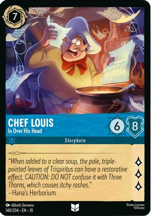 Chef Louis - In Over His Head (140/204) - Whispers in the Well Cold Foil