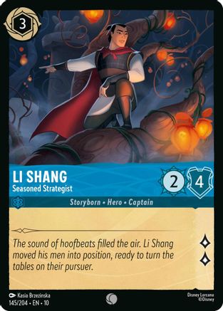 Li Shang - Seasoned Strategist (145/204) - Whispers in the Well Cold Foil
