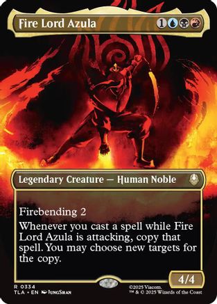 Fire Lord Azula (0334) (Borderless) (TLA-334) - Avatar: The Last Airbender Foil