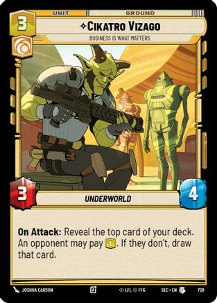 Cikatro Vizago - Business is What Matters (Foil) (728) - Secrets of Power Foil