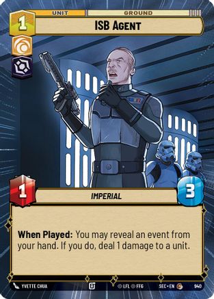 ISB Agent (Hyperspace Foil) (940) - Secrets of Power Foil