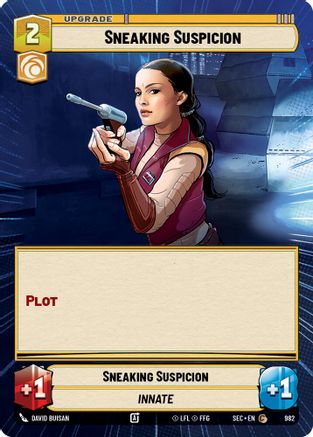 Sneaking Suspicion (Hyperspace Foil) (982) - Secrets of Power Foil