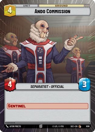 Ando Commission (Hyperspace Foil) (1018) - Secrets of Power Foil