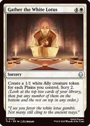 Gather the White Lotus (TLA-020) - Avatar: The Last Airbender Foil