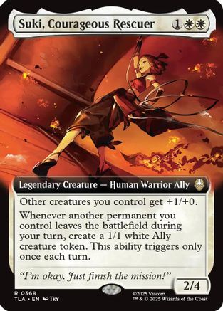 Suki, Courageous Rescuer (Extended Art) (TLA-368) - Avatar: The Last Airbender Foil