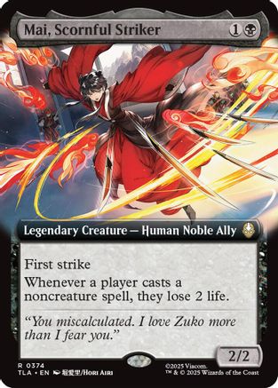 Mai, Scornful Striker (Extended Art) (TLA-374) - Avatar: The Last Airbender