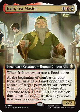 Iroh, Tea Master (Extended Art) (TLA-381) - Avatar: The Last Airbender
