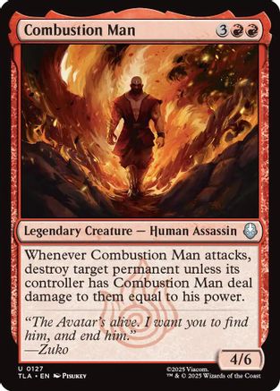 Combustion Man (TLA-127) - Avatar: The Last Airbender Foil