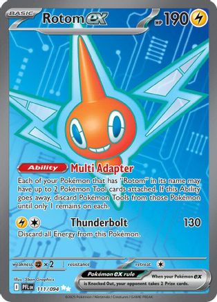 Rotom ex 111/094 - Holofoil ME02 Phantasmal Flames - Ultra Rare