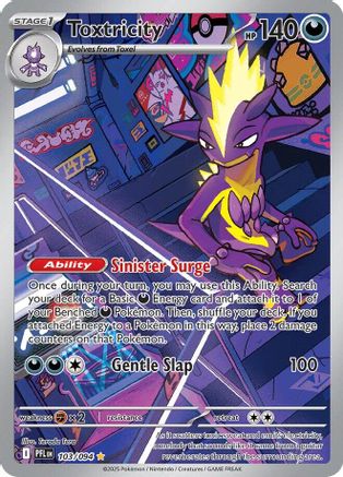 Toxtricity 103/094 - Holofoil ME02 Phantasmal Flames - Illustration Rare