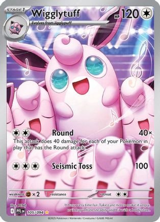 Wigglytuff 105/094 - Holofoil ME02 Phantasmal Flames - Illustration Rare