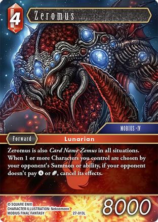 Zeromus (27-013L) - Journey of Discovery Foil