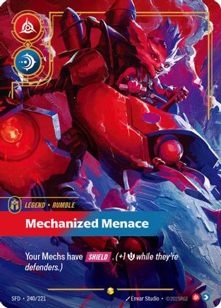 Rumble - Mechanized Menace (Overnumbered) (240/221) - Spiritforged Foil