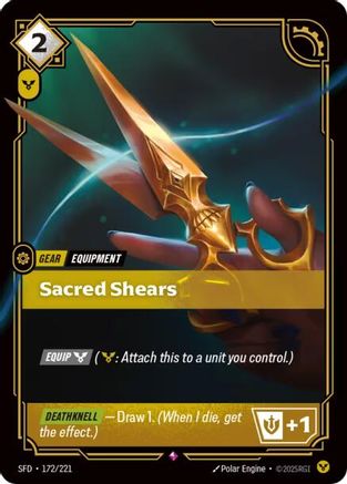 Sacred Shears (172/221) - Spiritforged Foil