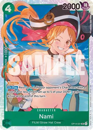 Nami (OP14-031) - The Azure Sea's Seven Foil