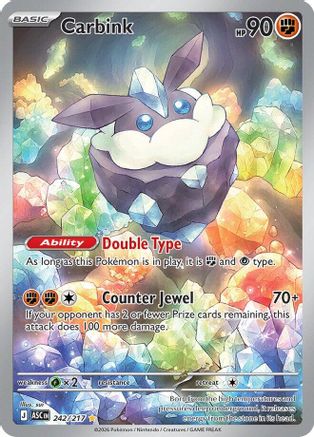 Carbink 242/217 - Holofoil ME Ascended Heroes - Illustration Rare