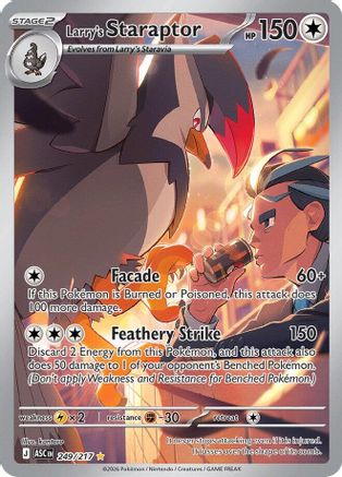Larry's Staraptor 249/217 - Holofoil ME Ascended Heroes - Illustration Rare