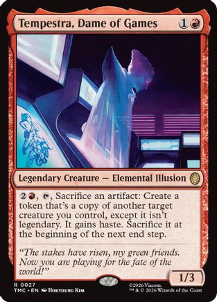 Tempestra, Dame of Games (TMC-027) - Commander: Teenage Mutant Ninja Turtles Foil