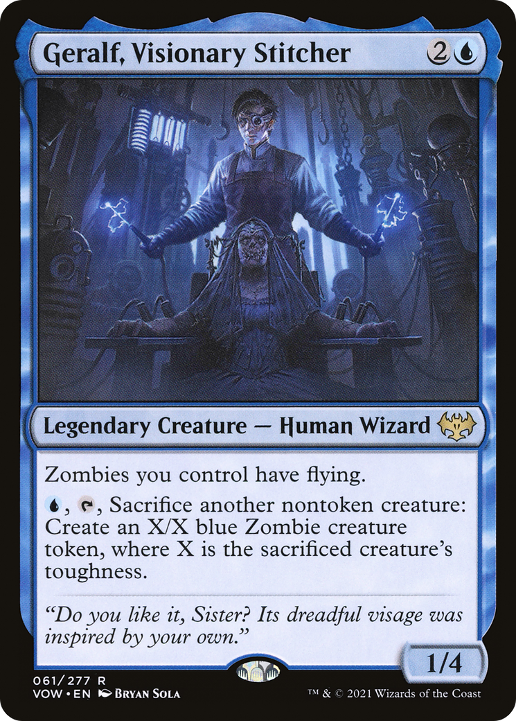 Geralf, Visionary Stitcher (VOW-061) - Innistrad: Crimson Vow Foil