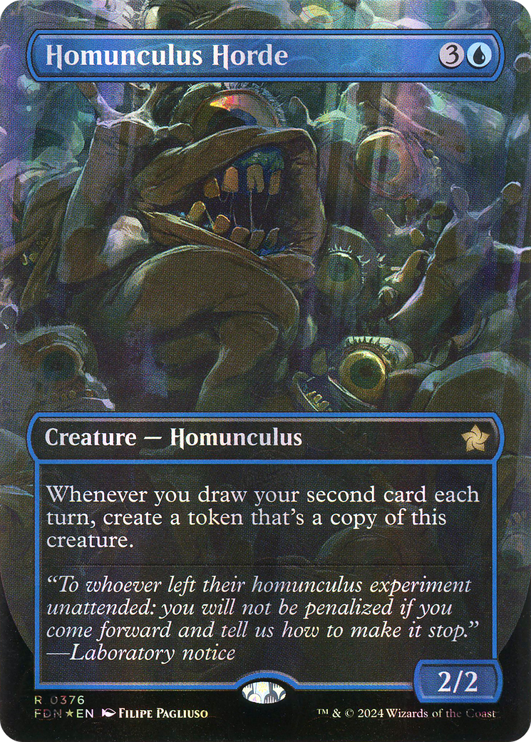 Homunculus Horde (FDN-376) - Foundations (Borderless) Foil