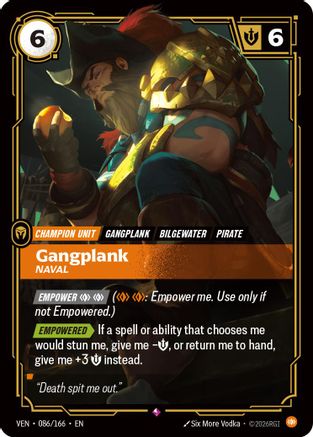 Gangplank, Naval (086/166) - Vendetta Foil