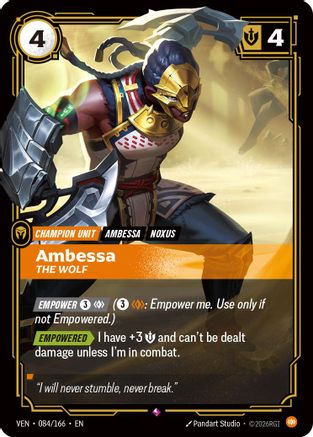 Ambessa, The Wolf (084/166) - Vendetta Foil