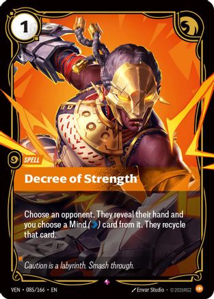 Decree of Strength (085/166) - Vendetta Foil