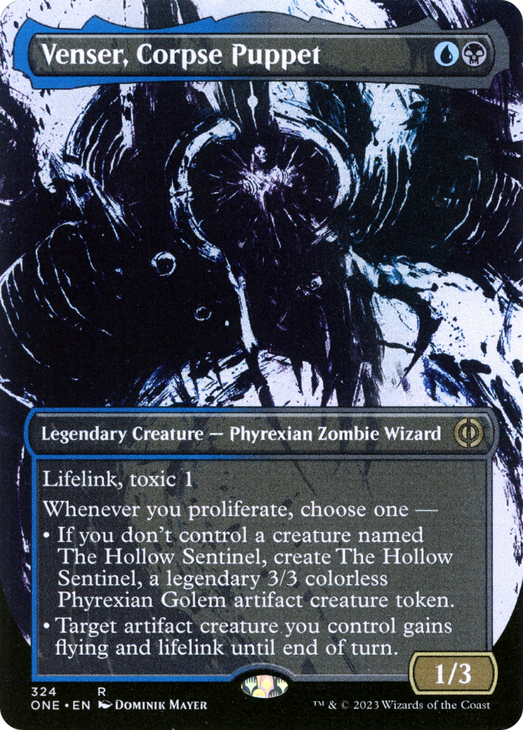 Venser, Corpse Puppet (ONE-324) - Phyrexia: All Will Be One: (Showcase) (Borderless)