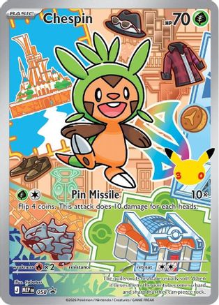 Chespin 058 - Holofoil ME Mega Evolution Promo - Promo