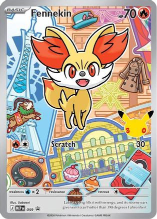 Fennekin 059 - Holofoil ME Mega Evolution Promo - Promo