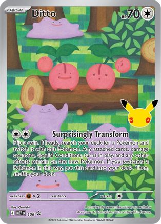 Ditto 106 - Holofoil ME Mega Evolution Promo - Promo