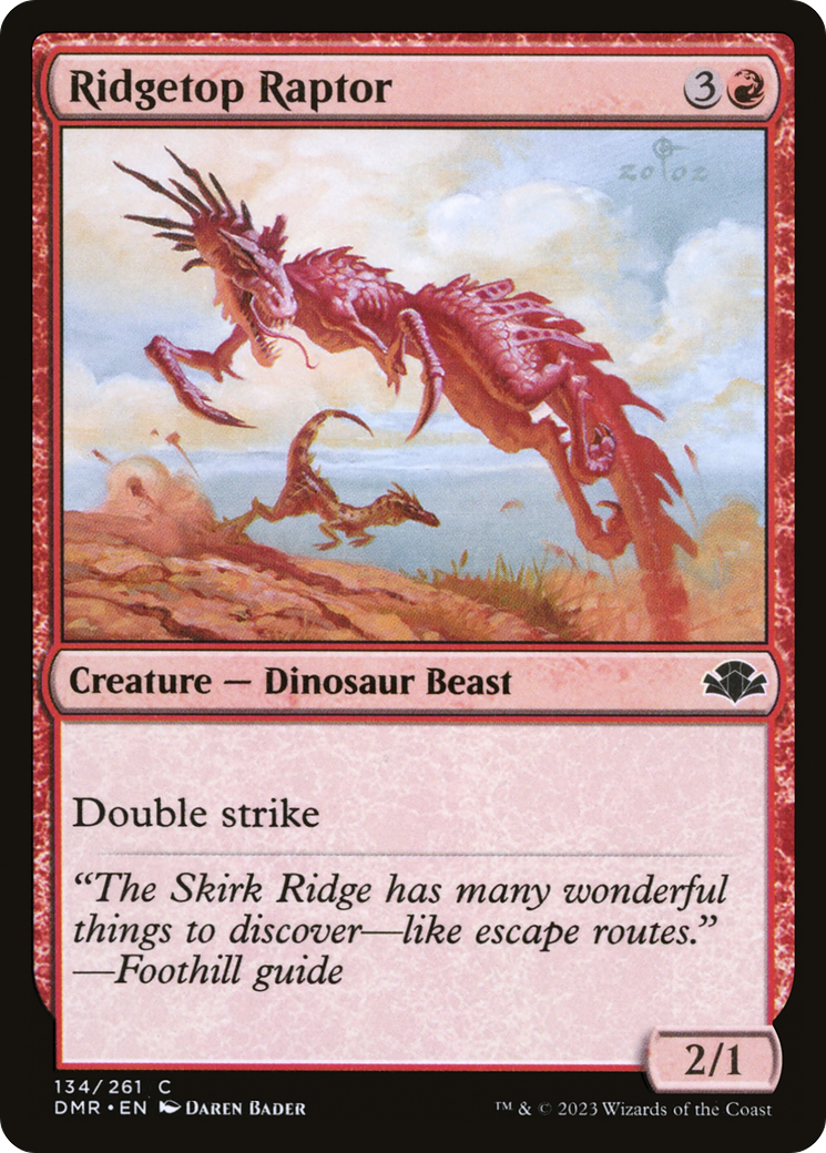 Ridgetop Raptor (DMR-134) - Dominaria Remastered Foil