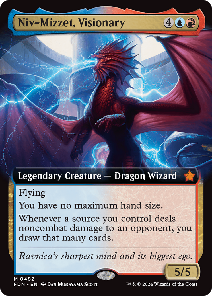 Niv-Mizzet, Visionary (FDN-482) - Foundations: (Extended Art)
