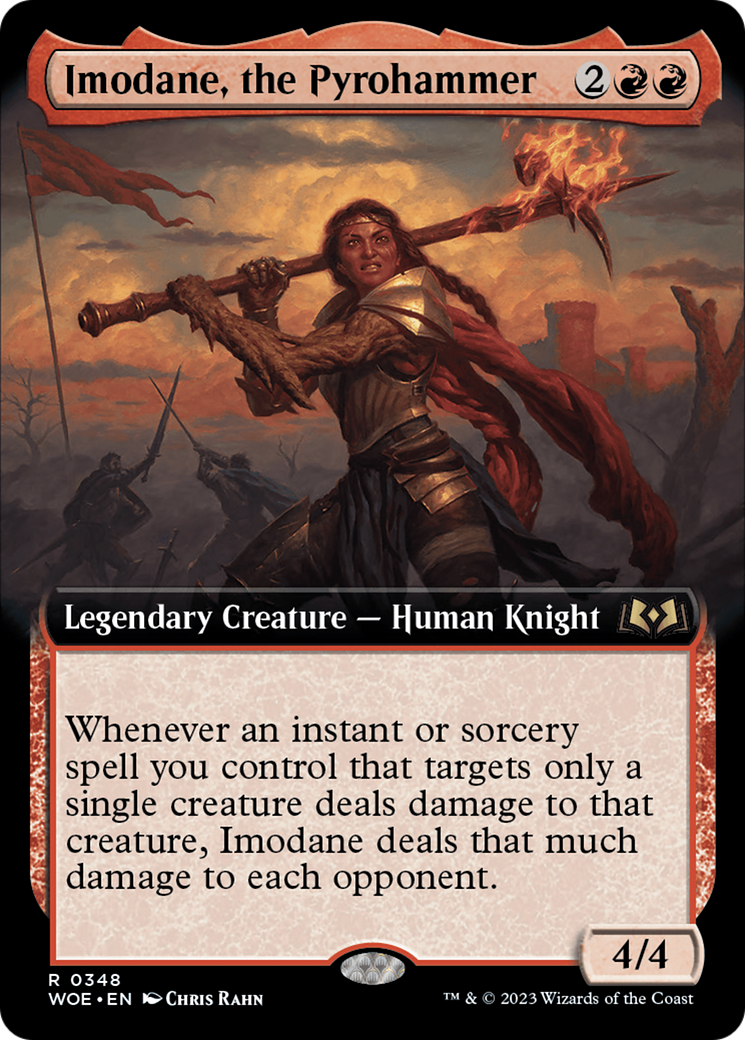 Imodane, the Pyrohammer (WOE-348) - Wilds of Eldraine: (Extended Art)