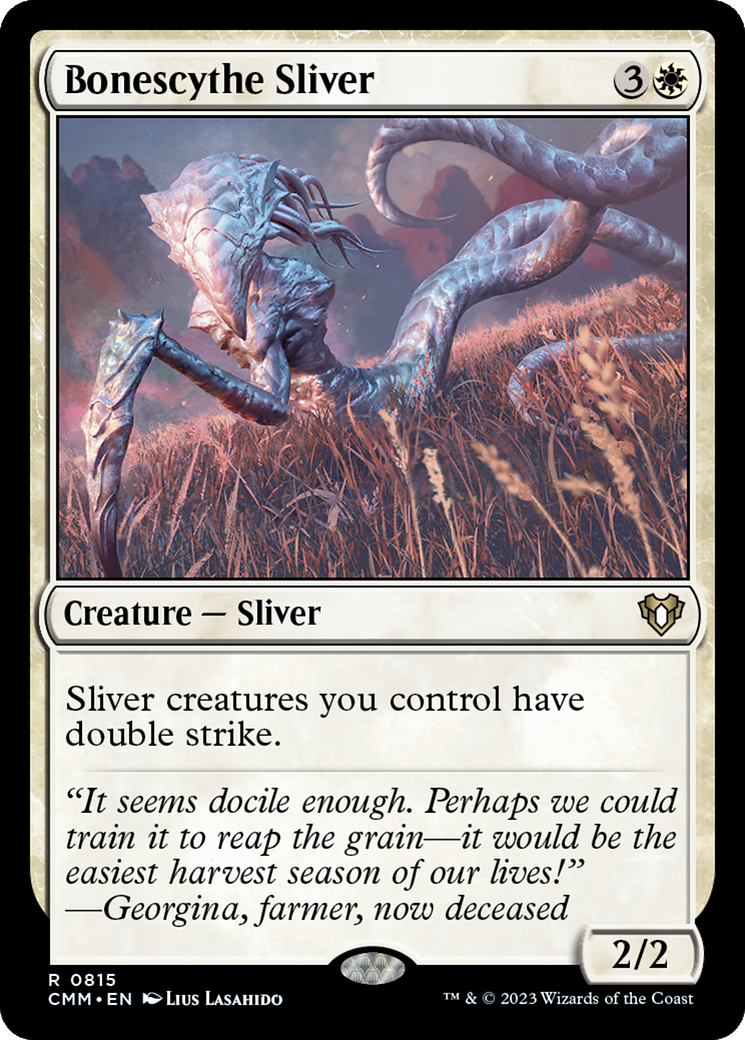 Bonescythe Sliver (CMM-815) - Commander Masters