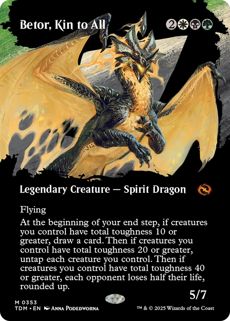 Betor, Kin to All (TDM-353) - Tarkir: Dragonstorm: (Showcase) (Borderless)