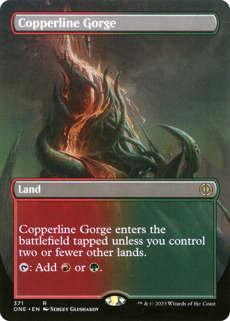 Copperline Gorge (ONE-371) - Phyrexia: All Will Be One (Borderless)